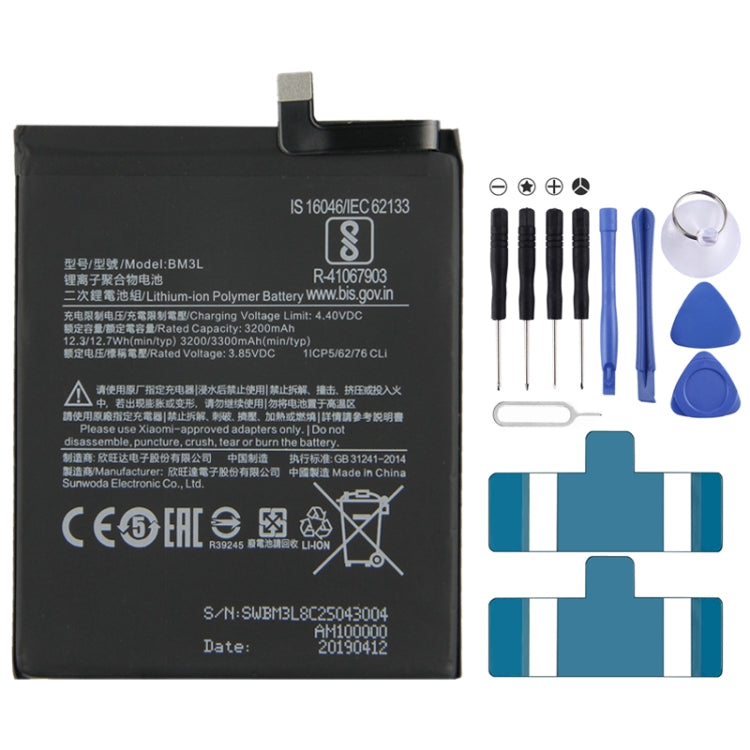 BM3L 3200mAh Lithium Polymer Battery for Xiaomi Mi 9, For Xiaomi Mi 9 BM3L 3200mAh Lithium Polymer Battery for Xiaomi Mi 9, For Xiaomi Mi 9